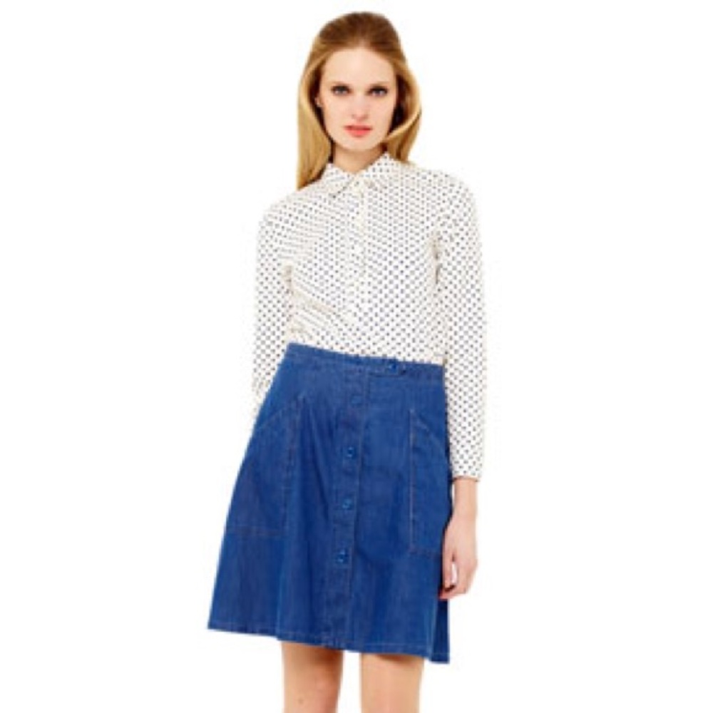 A.P.C. Cotton Denim Skirt
